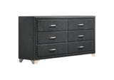 223381KW-S5 Melody 5-piece California King Bedroom Set Grey