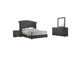 Melody 4-piece Queen Bedroom Set Grey