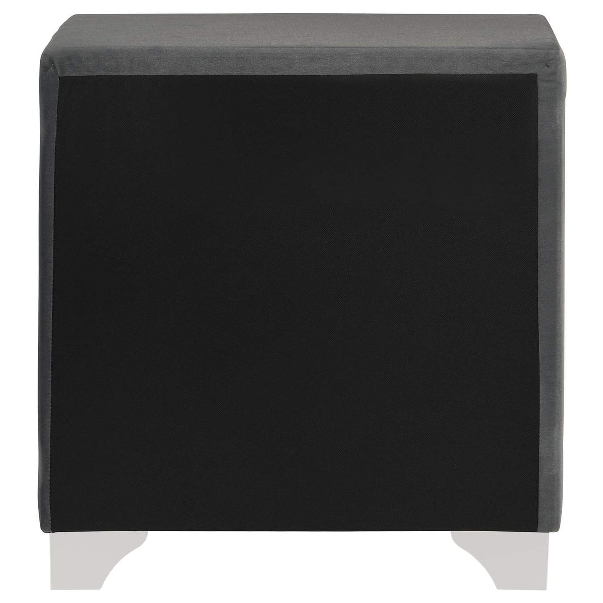 223382 Melody Upholstered 2-drawer Nightstand Grey