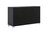 223383 Melody 6-drawer Upholstered Dresser Grey