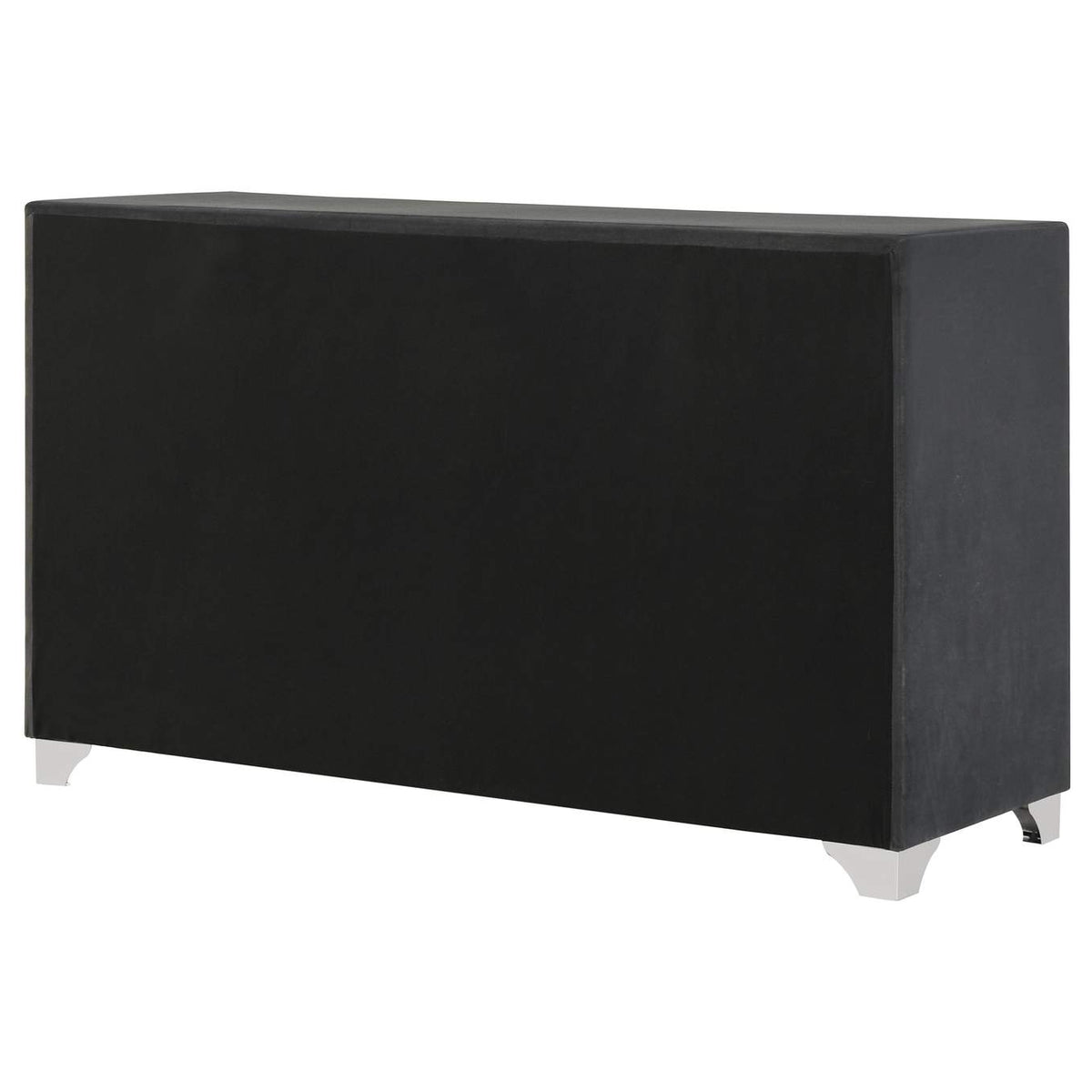 223383 Melody 6-drawer Upholstered Dresser Grey