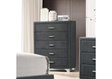 223385 Melody 5-drawer Bedroom Chest Grey