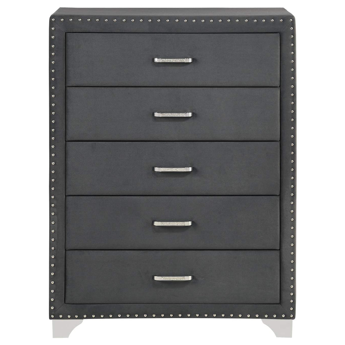 223385 Melody 5-drawer Bedroom Chest Grey