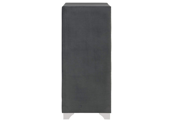 223385 Melody 5-drawer Bedroom Chest Grey