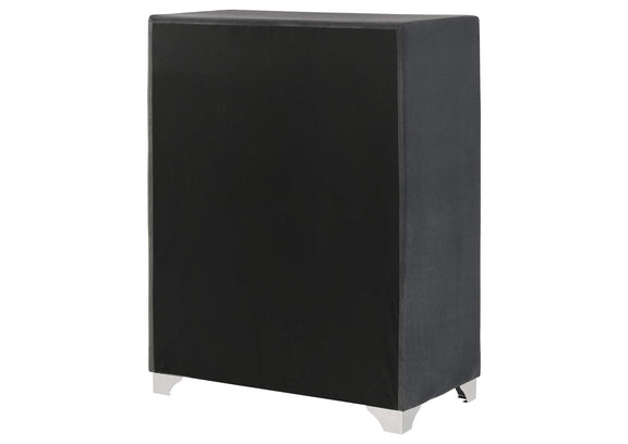 223385 Melody 5-drawer Bedroom Chest Grey