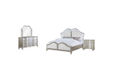 223391KE-S4 Evangeline 4-piece Eastern King Bedroom Set Silver Oak