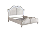 223391KW-S4 Evangeline 4-piece California King Bedroom Set Silver Oak