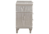 223392 Evangeline 3-drawer Nightstand Silver Oak