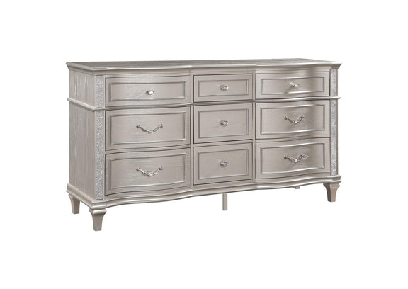 223393 Evangeline 9-drawer Dresser Silver Oak
