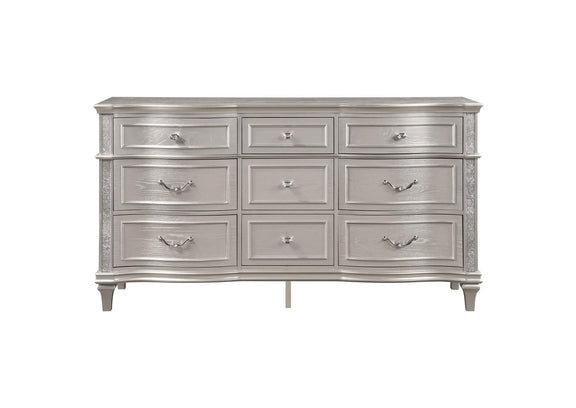 223393 Evangeline 9-drawer Dresser Silver Oak