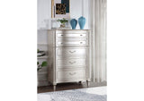 223395 Evangeline 6-drawer Bedroom Chest Silver Oak