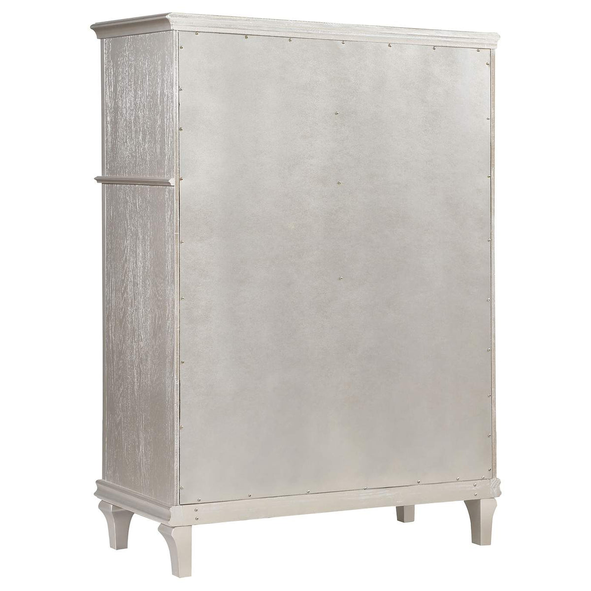 223395 Evangeline 6-drawer Bedroom Chest Silver Oak