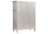 223395 Evangeline 6-drawer Bedroom Chest Silver Oak