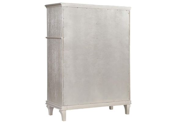 223395 Evangeline 6-drawer Bedroom Chest Silver Oak