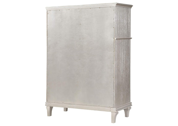 223395 Evangeline 6-drawer Bedroom Chest Silver Oak