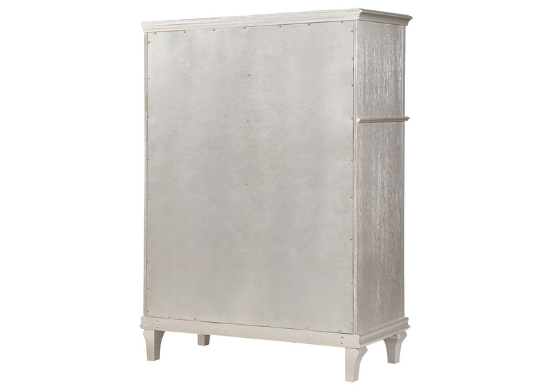 223395 Evangeline 6-drawer Bedroom Chest Silver Oak