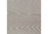 223396 Evangeline Curved Fabric Upholstered Bench Silver Oak