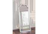 223400 Evangeline Full Length LED Light Floor Mirror Silver Oak