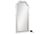 Evangeline Full Length LED Light Floor Mirror Silver Oak