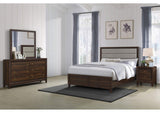 223441KE-S4 Welsley 4-piece Eastern King Bedroom Set Walnut