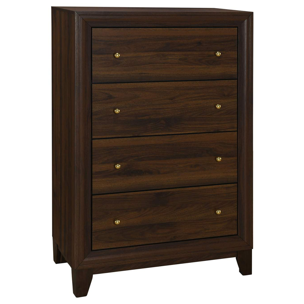 223441KE-S5 Welsley 5-piece Eastern King Bedroom Set Walnut