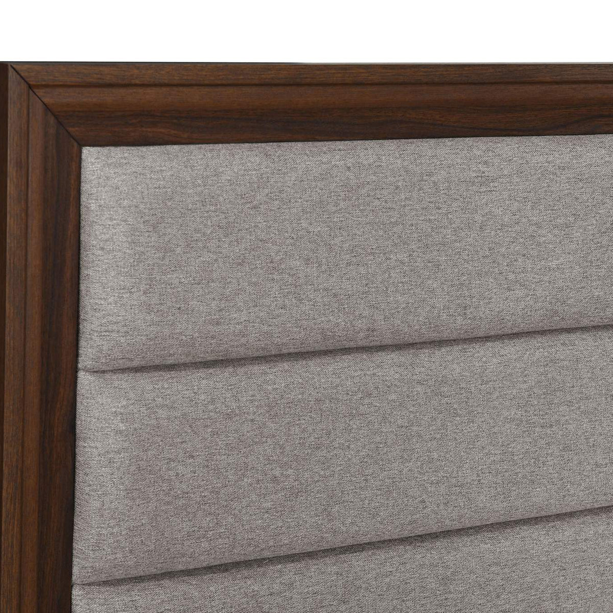 223441KE Welsley 50-inch Upholstered Eastern King Bed Walnut