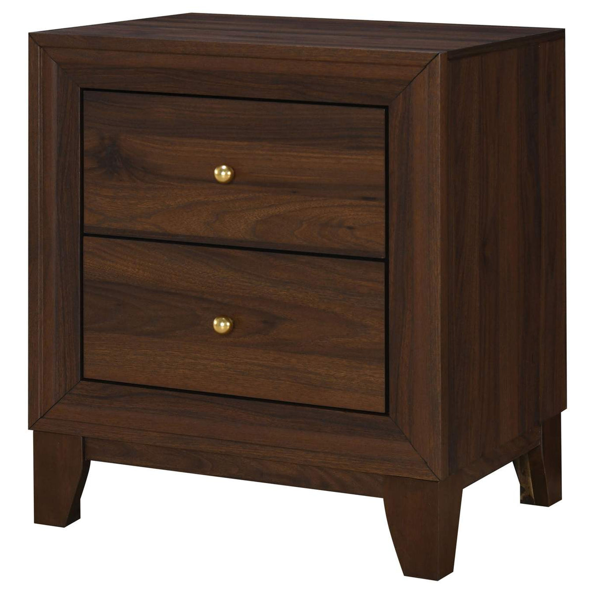 223442 Welsley 2-drawer Nightstand Bedside Table Walnut