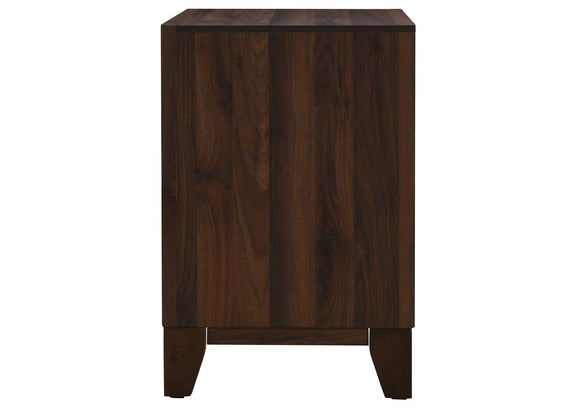 223442 Welsley 2-drawer Nightstand Bedside Table Walnut