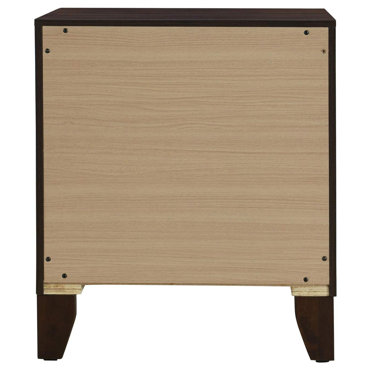 223442 Welsley 2-drawer Nightstand Bedside Table Walnut