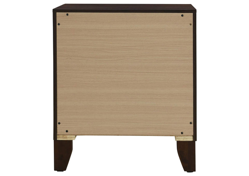 223442 Welsley 2-drawer Nightstand Bedside Table Walnut