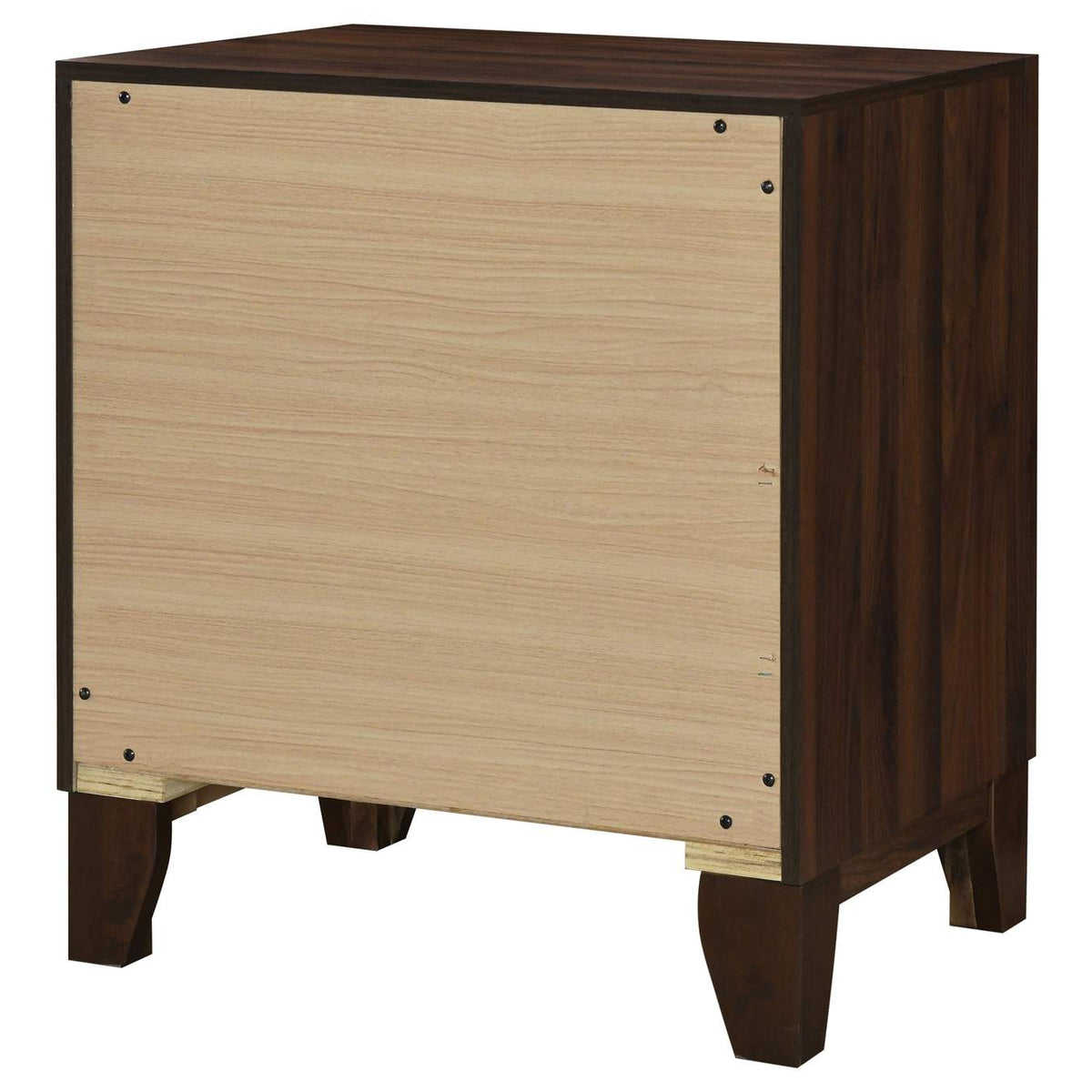 223442 Welsley 2-drawer Nightstand Bedside Table Walnut