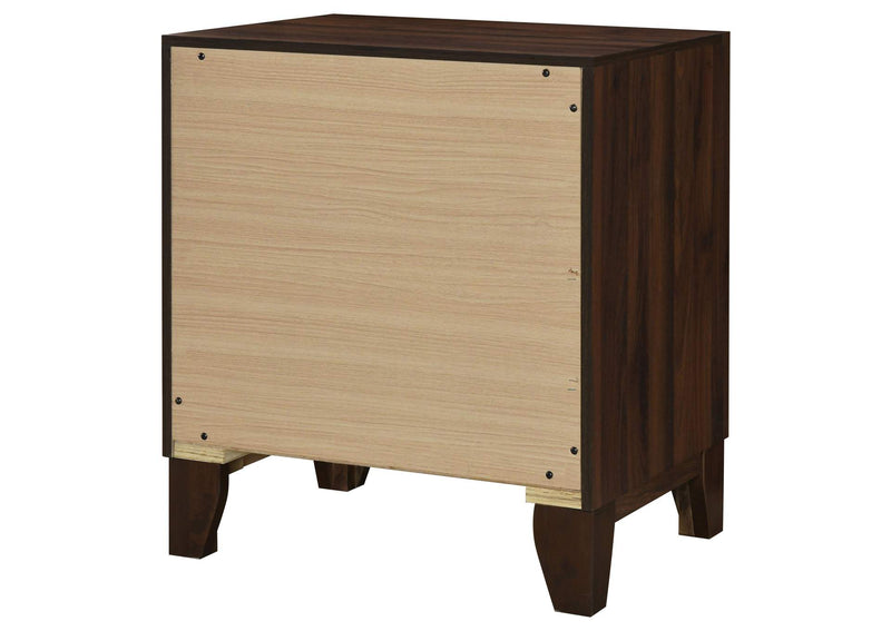 223442 Welsley 2-drawer Nightstand Bedside Table Walnut