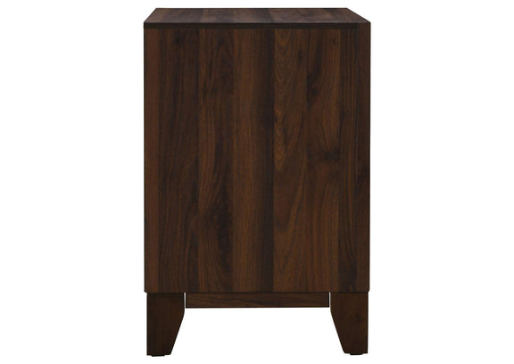 223442 Welsley 2-drawer Nightstand Bedside Table Walnut