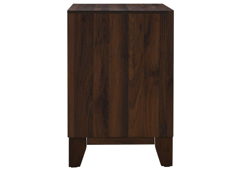 223442 Welsley 2-drawer Nightstand Bedside Table Walnut