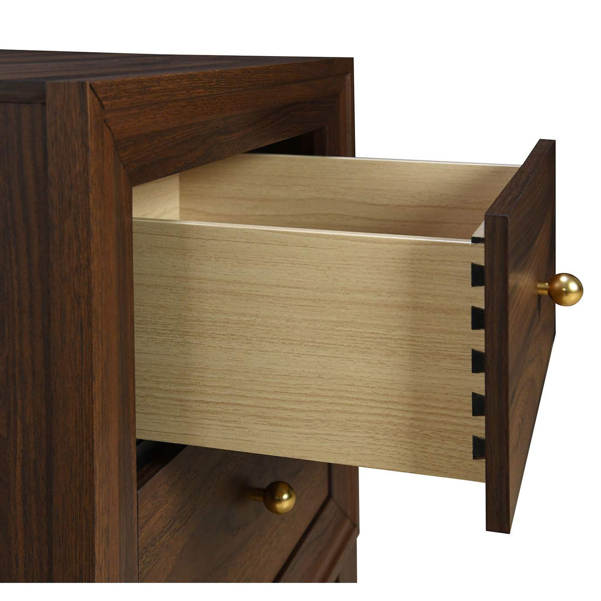 223442 Welsley 2-drawer Nightstand Bedside Table Walnut