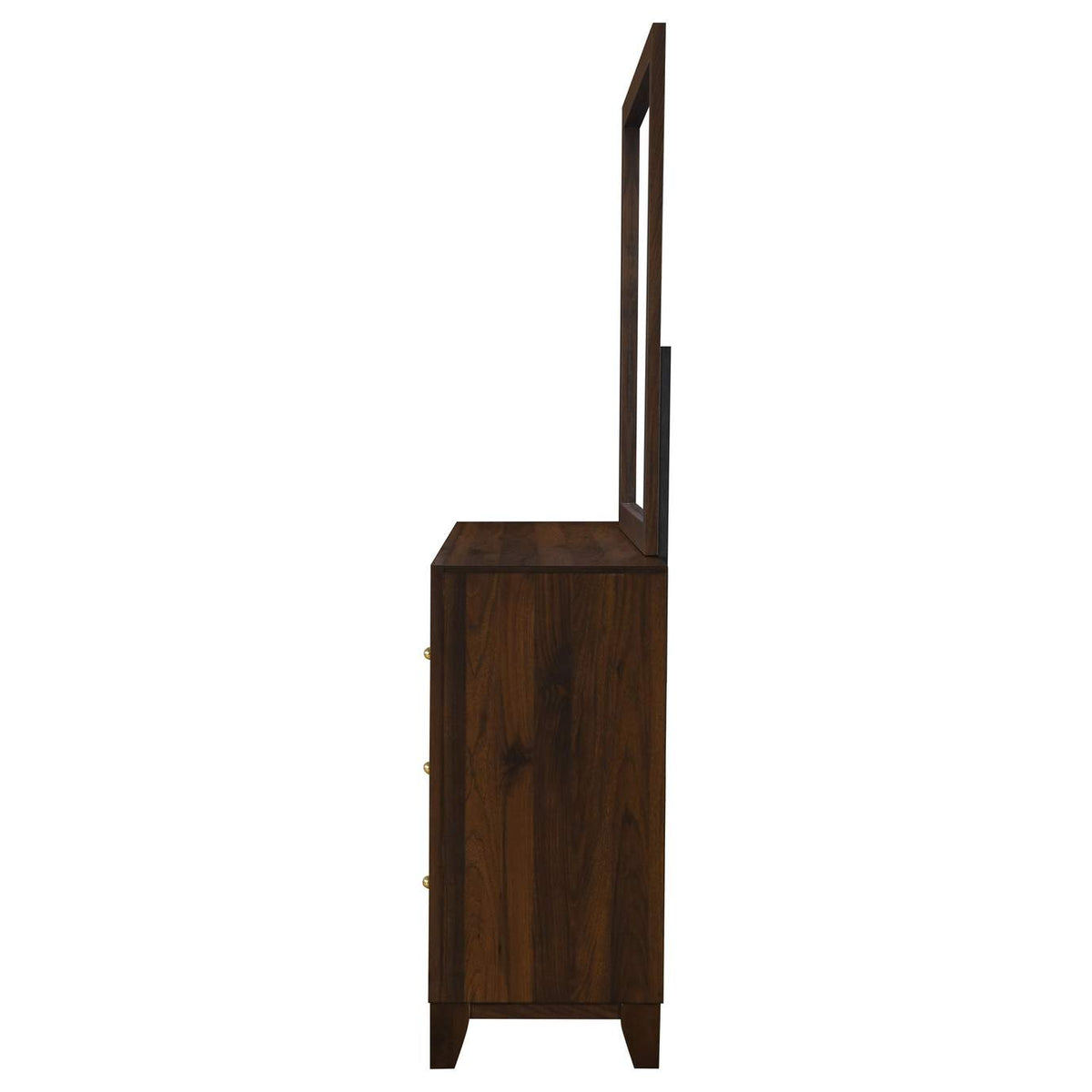 223443M Welsley 6-drawer Dresser and Mirror Walnut