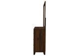 223443M Welsley 6-drawer Dresser and Mirror Walnut