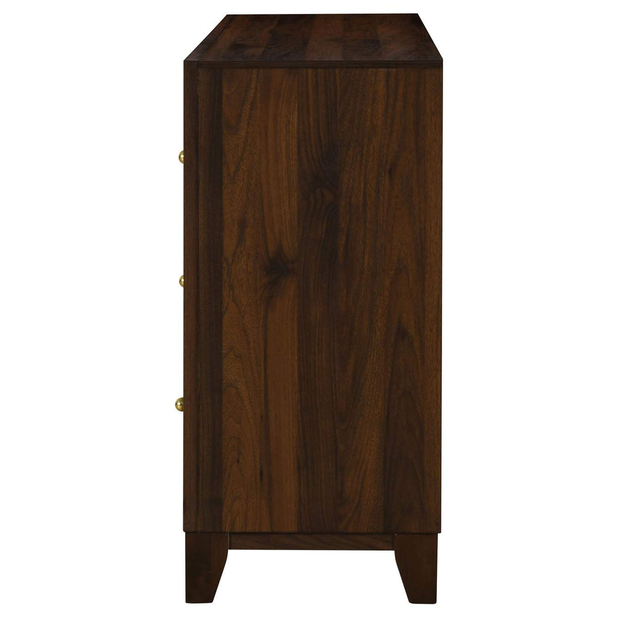 223443 Welsley 6-drawer Dresser Cabinet Walnut