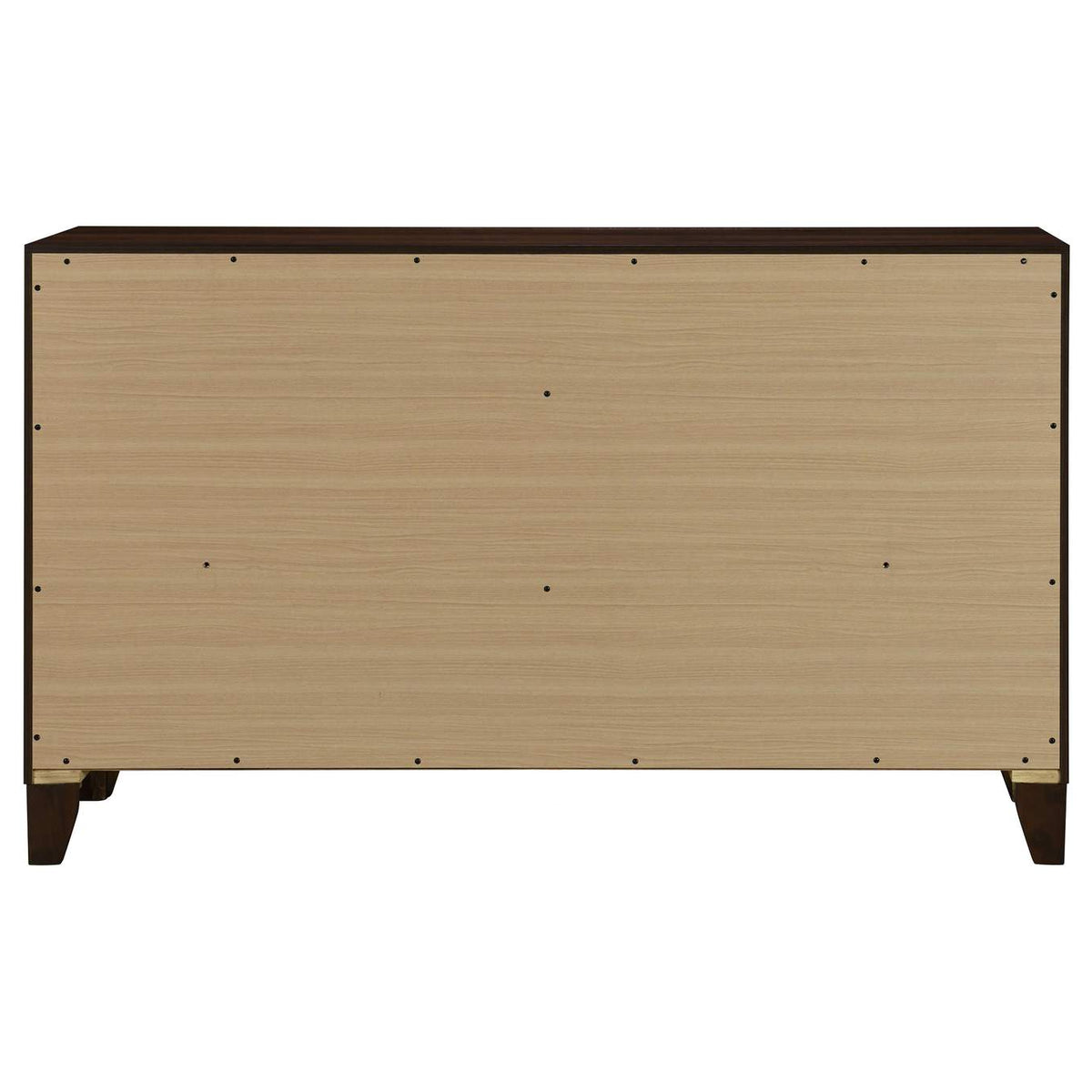 223443 Welsley 6-drawer Dresser Cabinet Walnut
