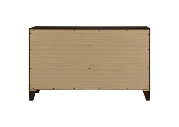 223443 Welsley 6-drawer Dresser Cabinet Walnut