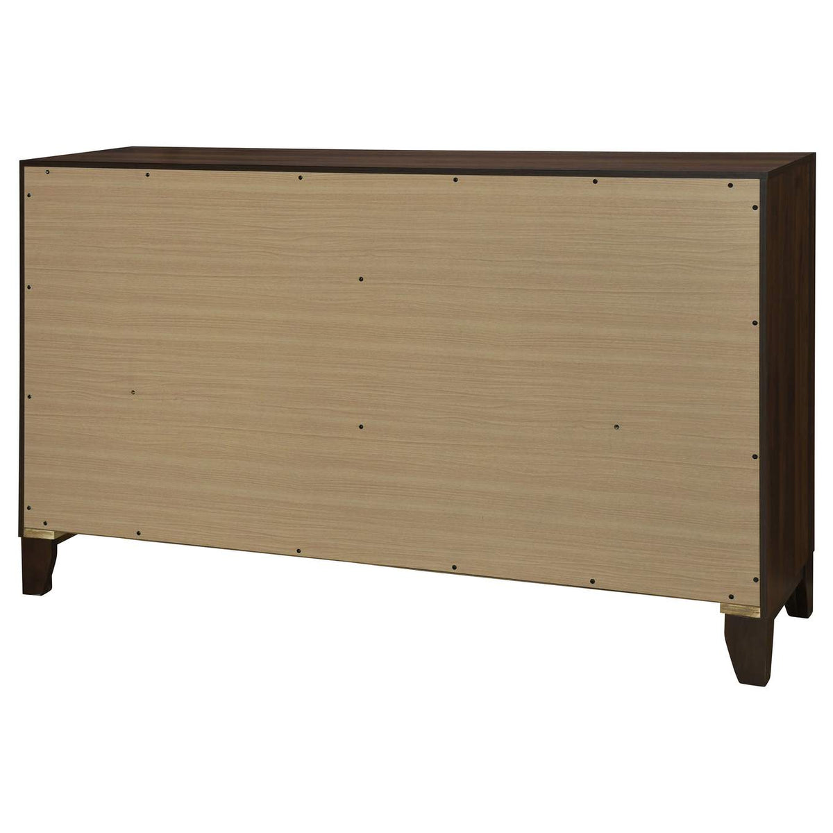 223443 Welsley 6-drawer Dresser Cabinet Walnut