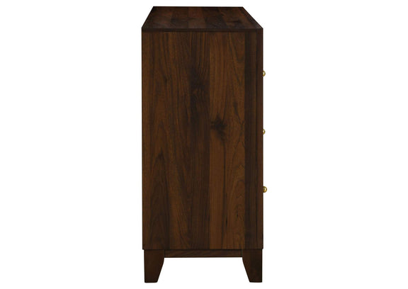 223443 Welsley 6-drawer Dresser Cabinet Walnut