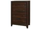 223445 Welsley 4-drawer Chest of Drawers Walnut