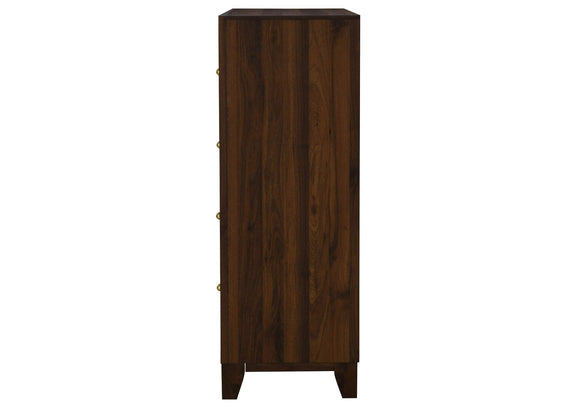 223445 Welsley 4-drawer Chest of Drawers Walnut