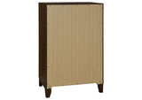 223445 Welsley 4-drawer Chest of Drawers Walnut