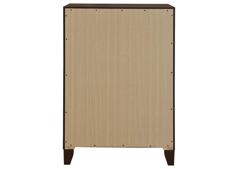 223445 Welsley 4-drawer Chest of Drawers Walnut