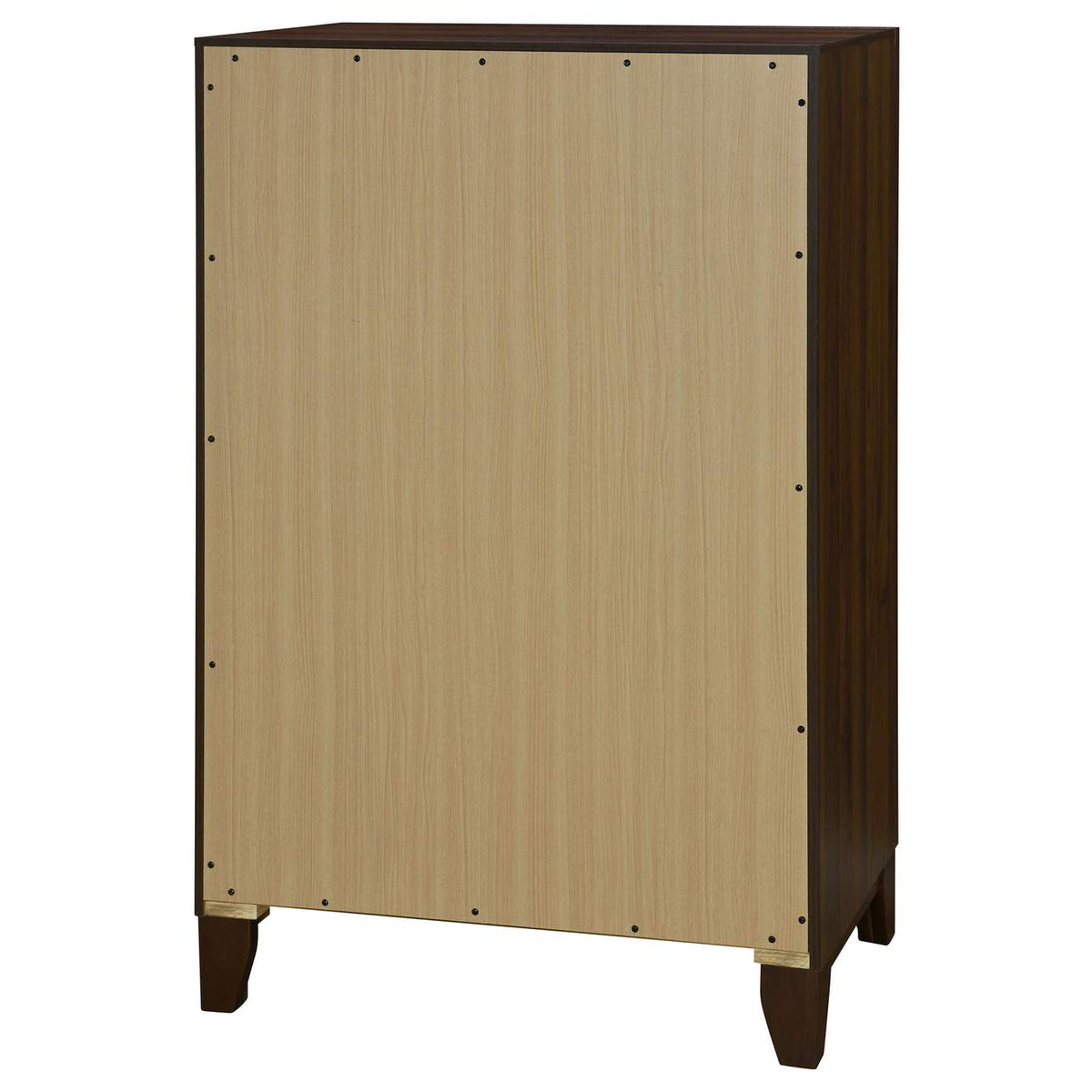 223445 Welsley 4-drawer Chest of Drawers Walnut