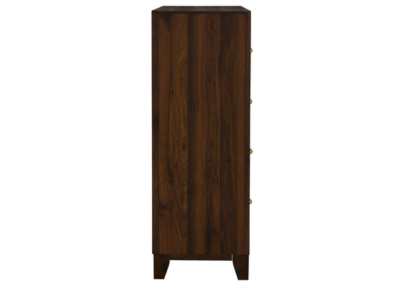 223445 Welsley 4-drawer Chest of Drawers Walnut