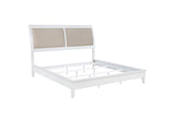 223471KE Bexhill 56-inch Upholstered Eastern King Panel Bed White