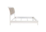 223471KE Bexhill 56-inch Upholstered Eastern King Panel Bed White